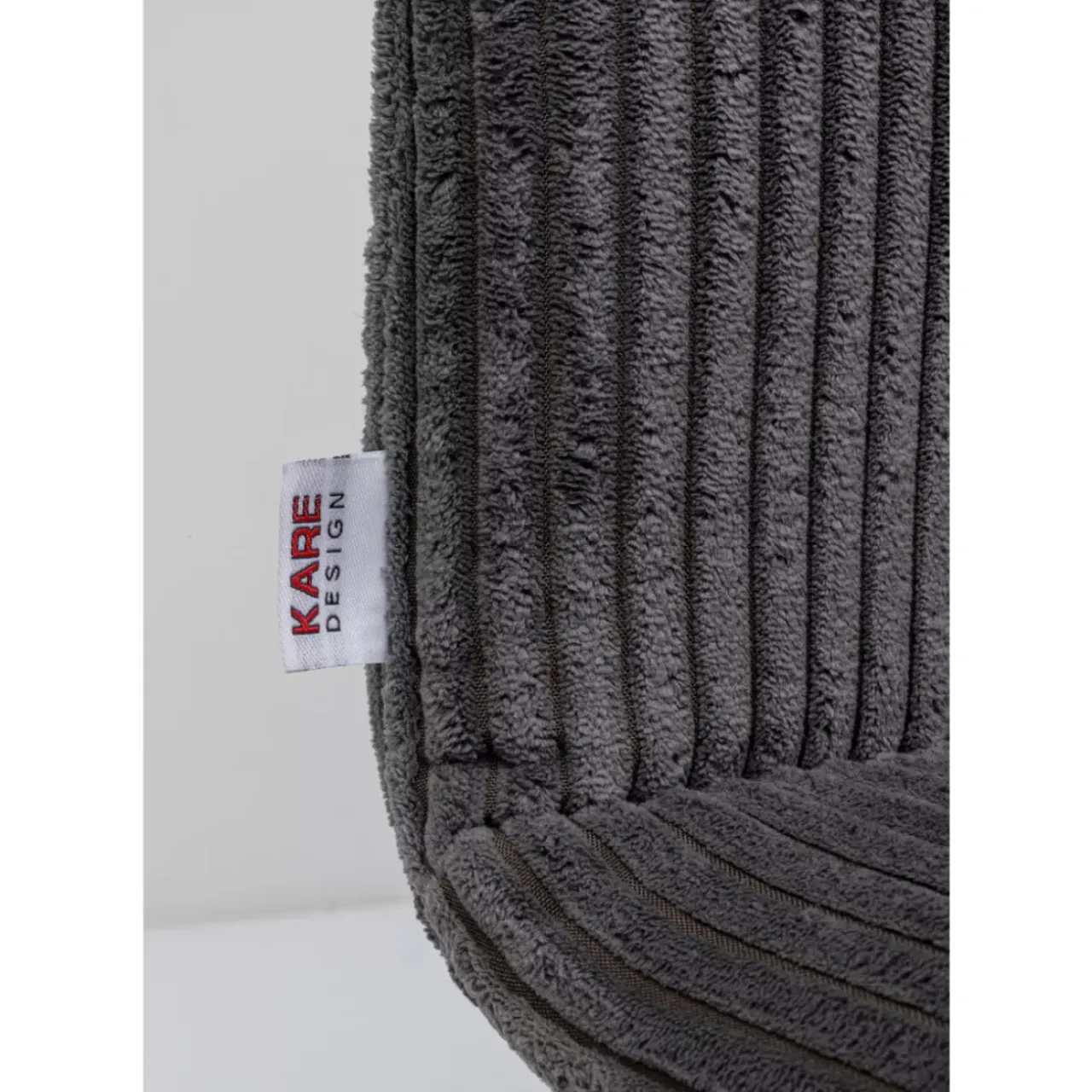 Stühle-KARE Design Stuhl Lara Cord Grau
