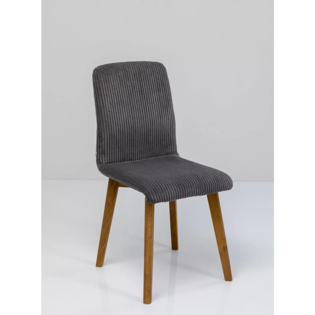 Stühle-KARE Design Stuhl Lara Cord Grau