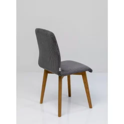 Stühle-KARE Design Stuhl Lara Cord Grau