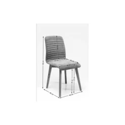 Stühle-KARE Design Stuhl Lara Grau