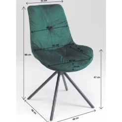 Stühle-KARE Design Stuhl Mila Grun