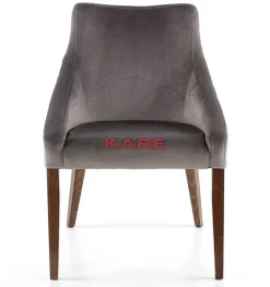 Stühle-KARE Design Stuhl Mode Velvet Grau