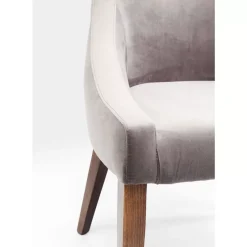 Stühle-KARE Design Stuhl Mode Velvet Grau