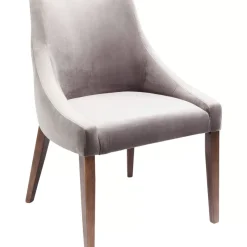 Stühle-KARE Design Stuhl Mode Velvet Grau