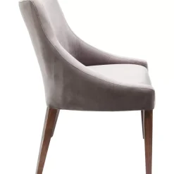 Stühle-KARE Design Stuhl Mode Velvet Grau