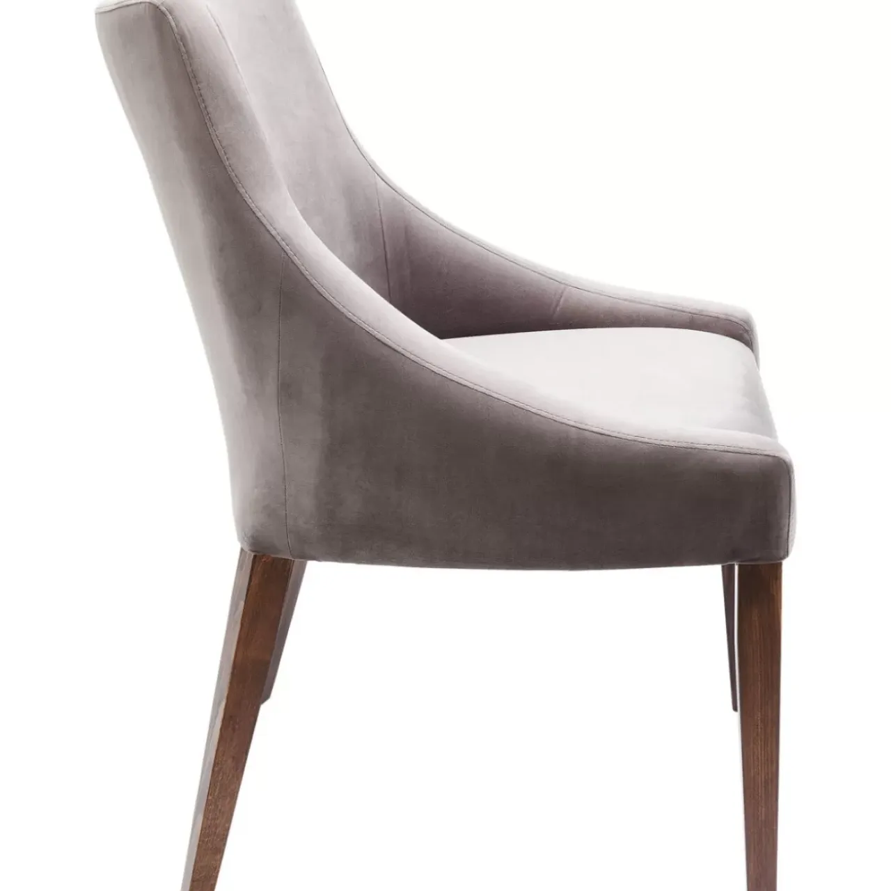 Stühle-KARE Design Stuhl Mode Velvet Grau