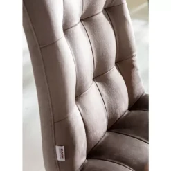 Stühle-KARE Design Stuhl Moritz Velvet Silbergrau
