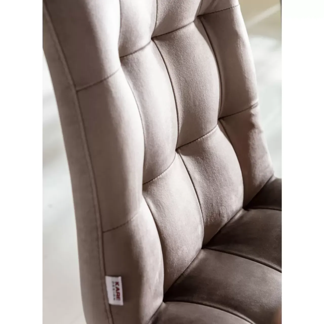 Stühle-KARE Design Stuhl Moritz Velvet Silbergrau