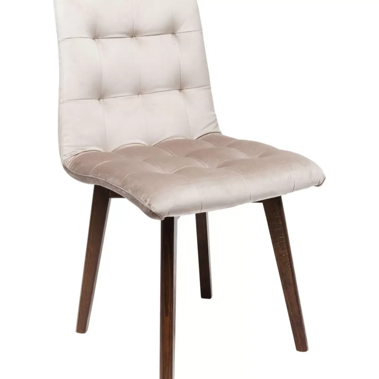 Stühle-KARE Design Stuhl Moritz Velvet Silbergrau