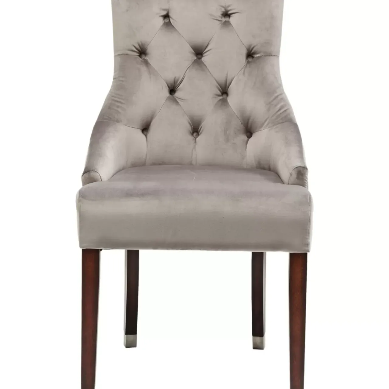 Stühle-KARE Design Stuhl Prince Velvet Grau
