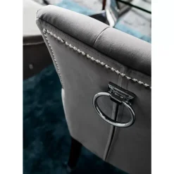 Stühle-KARE Design Stuhl Prince Velvet Grau