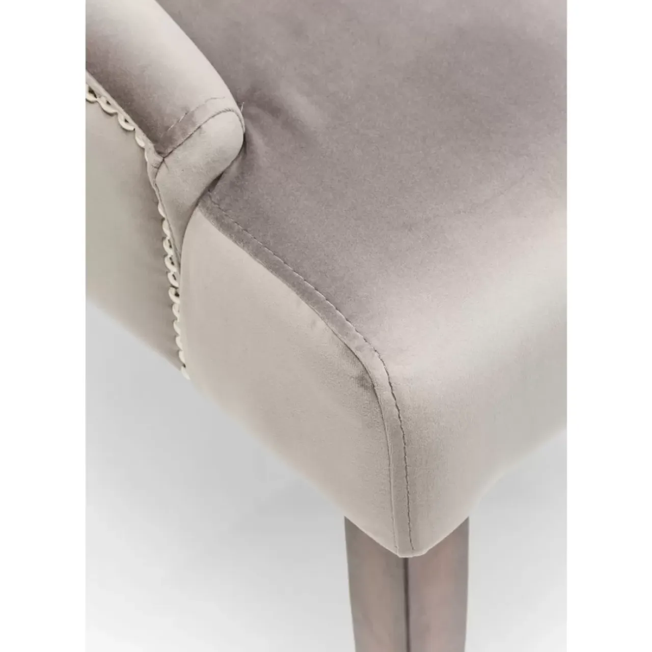Stühle-KARE Design Stuhl Prince Velvet Grau