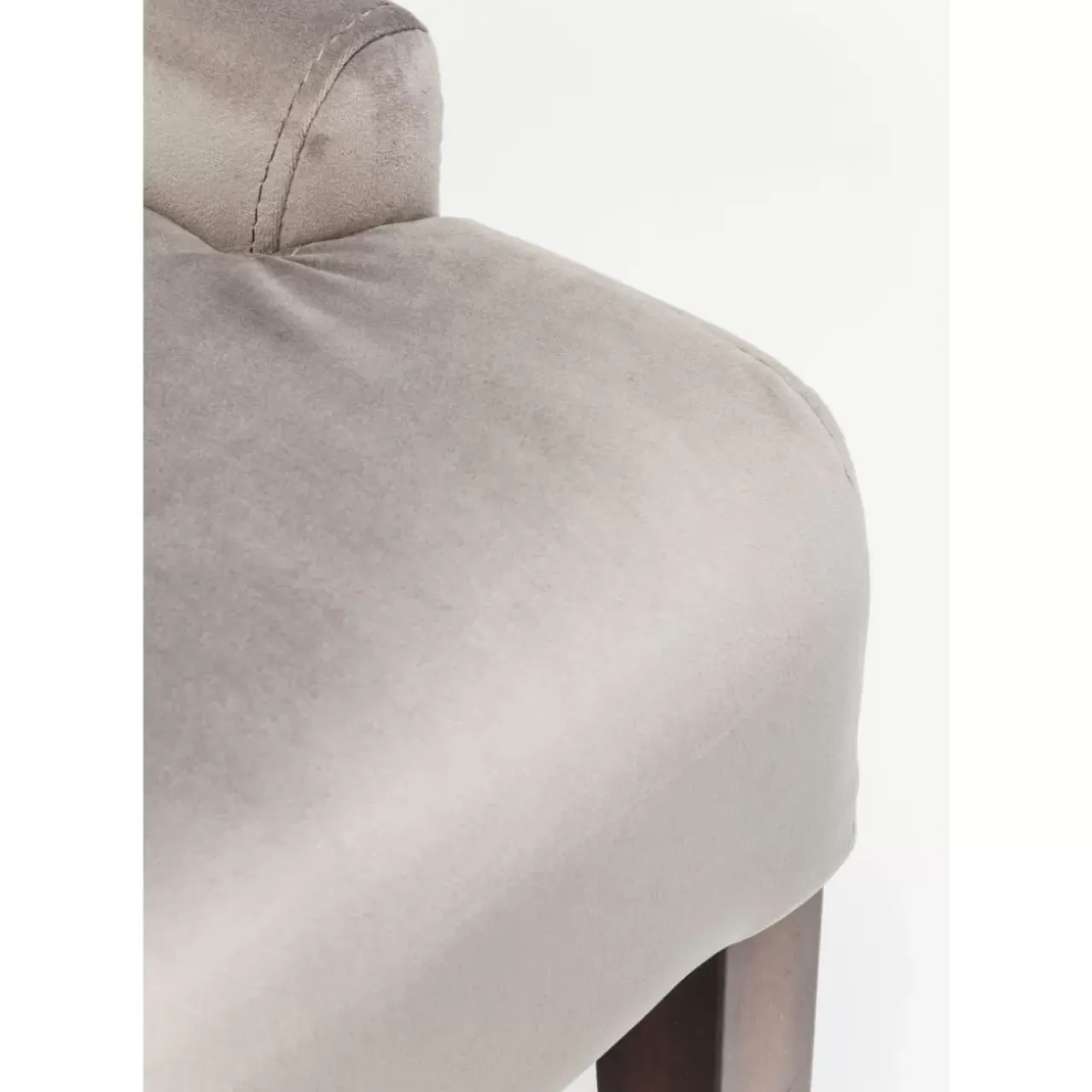 Stühle-KARE Design Stuhl Prince Velvet Grau