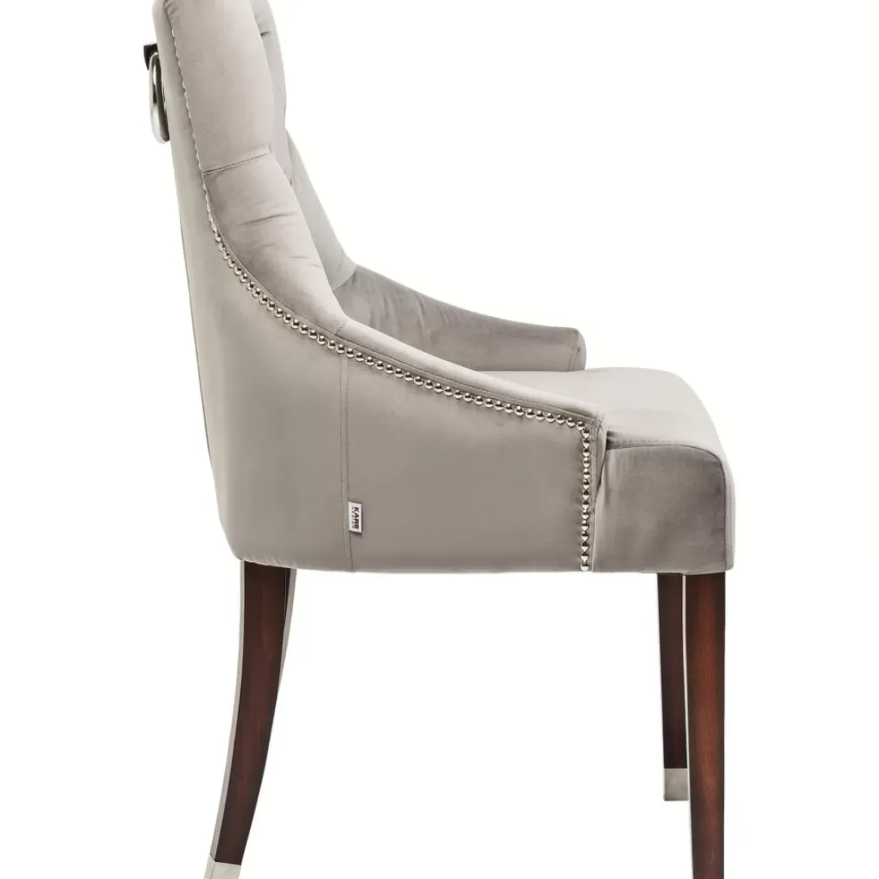 Stühle-KARE Design Stuhl Prince Velvet Grau