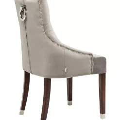 Stühle-KARE Design Stuhl Prince Velvet Grau