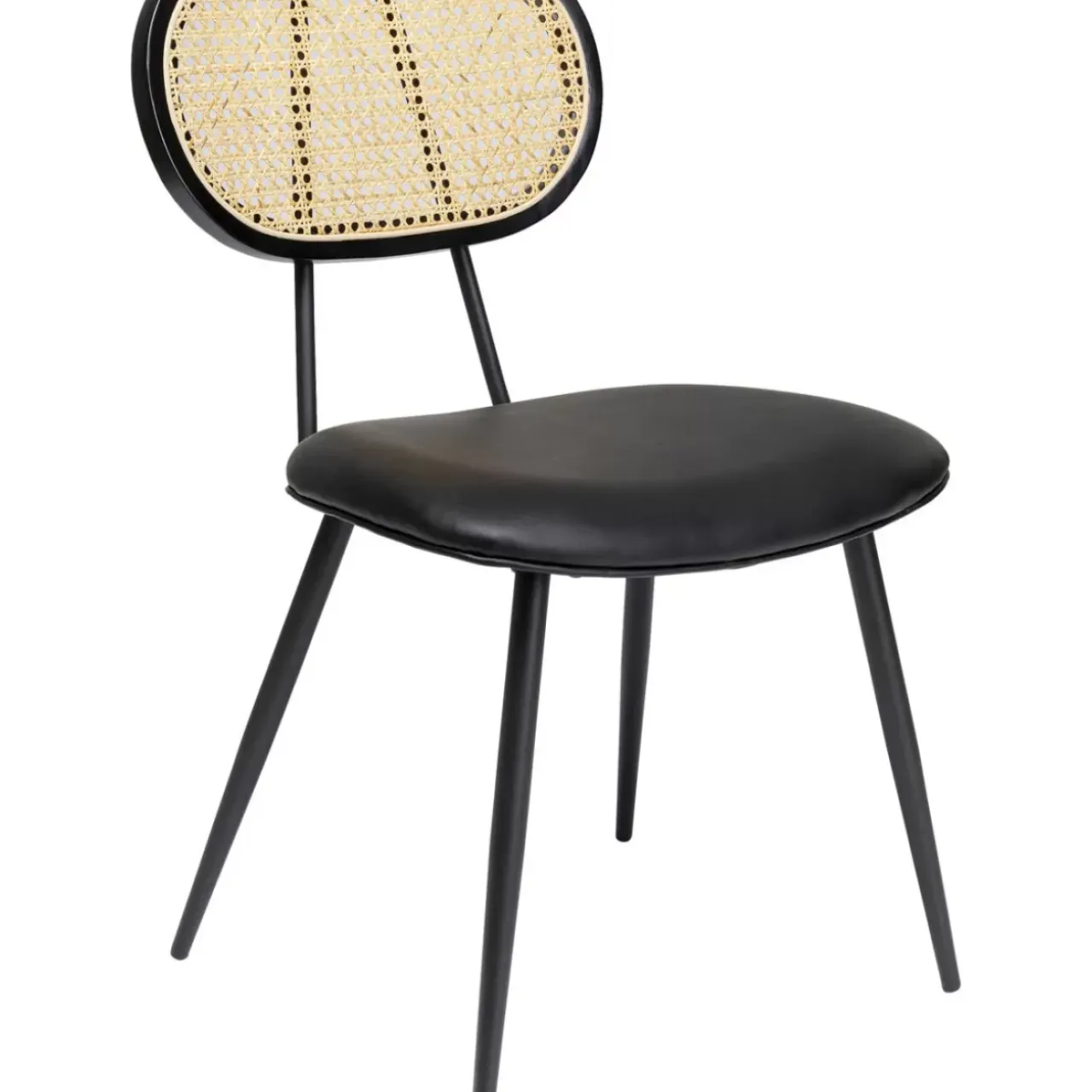 Stühle-KARE Design Stuhl Rosali Schwarz