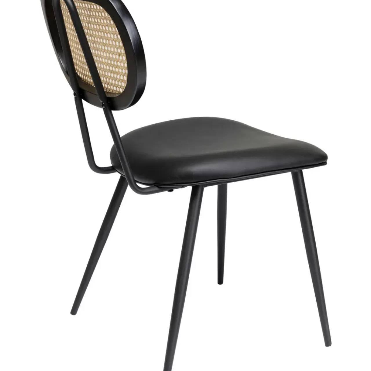 Stühle-KARE Design Stuhl Rosali Schwarz