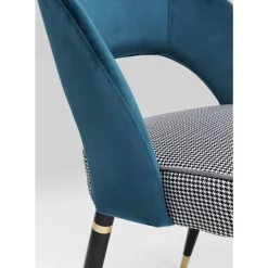 Stühle-KARE Design Stuhl Samantha Petrol