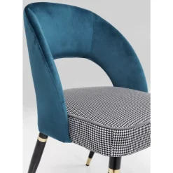 Stühle-KARE Design Stuhl Samantha Petrol