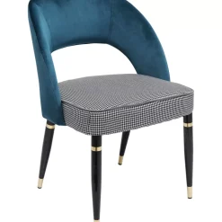 Stühle-KARE Design Stuhl Samantha Petrol