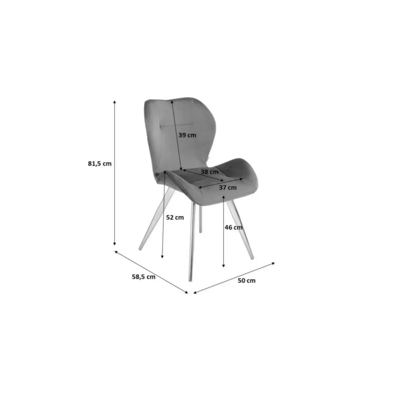 Stühle-KARE Design Stuhl Viva Creme