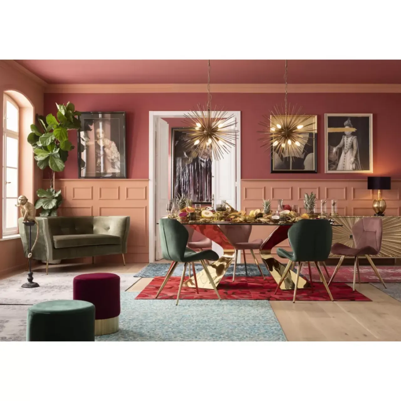 Stühle-KARE Design Stuhl Viva Rose