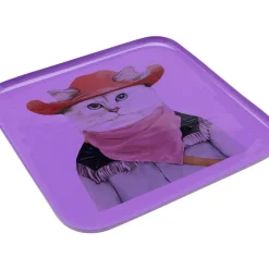 Geschirr & Tischaccessoires-KARE Design Tablett Ego Cat 27X27Cm