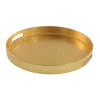 Geschirr & Tischaccessoires-KARE Design Tablett In Schlangenoptik Gold
