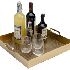 Geschirr & Tischaccessoires-KARE Design Tablett Serpente 42X41Cm
