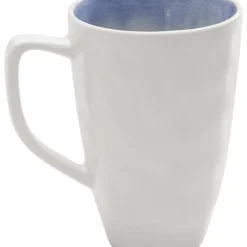 Geschirr & Tischaccessoires-KARE Design Tasse Crackle White Blue