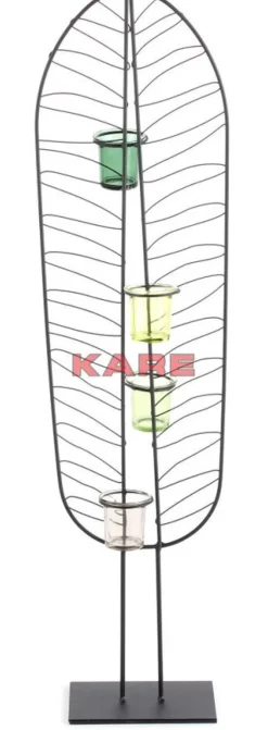 Kerzenständer & Laternen-KARE Design Teelichthalter Leaf Wire 86Cm