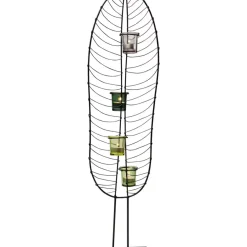 Kerzenständer & Laternen-KARE Design Teelichthalter Leaf Wire 86Cm