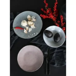 Geschirr & Tischaccessoires-KARE Design Teller Granit O22Cm
