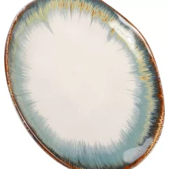 Geschirr & Tischaccessoires-KARE Design Teller Laguna Blau O20Cm