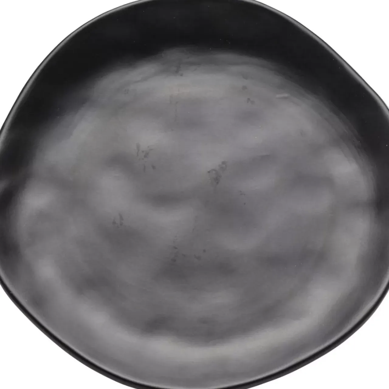 Geschirr & Tischaccessoires-KARE Design Teller Organic Black O20Cm