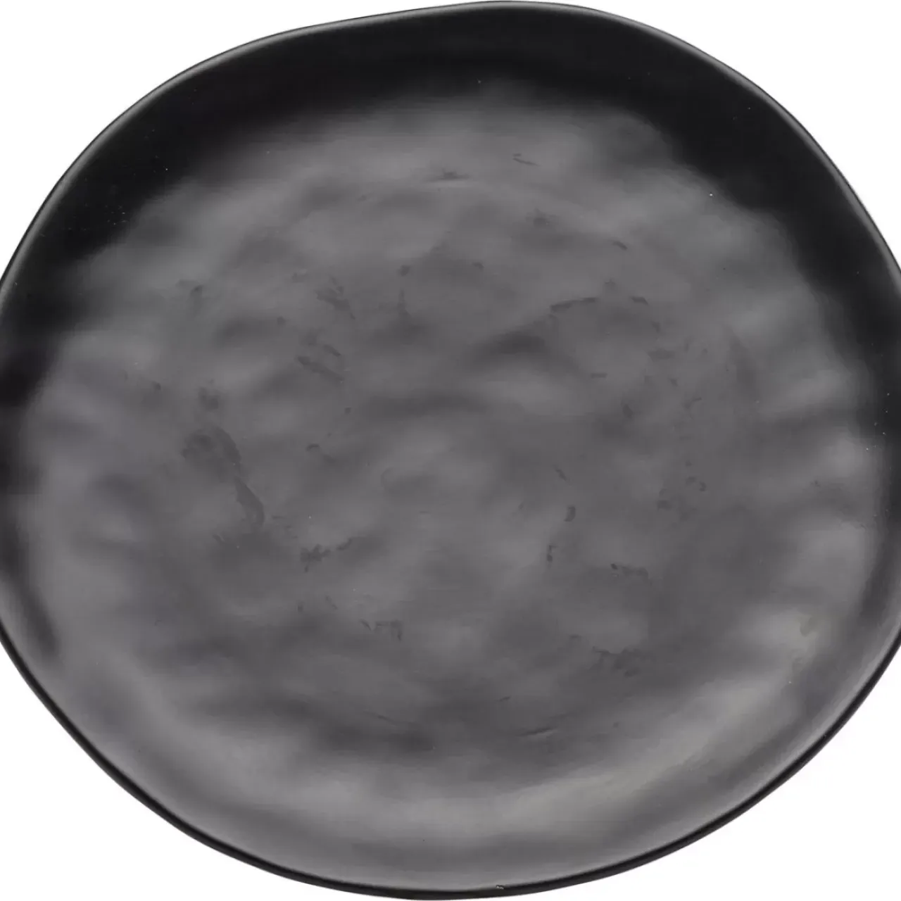 Geschirr & Tischaccessoires-KARE Design Teller Organic Black O26Cm