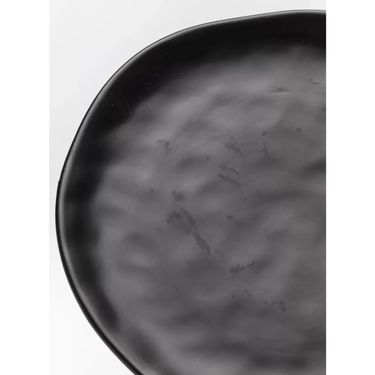 Geschirr & Tischaccessoires-KARE Design Teller Organic Black O26Cm