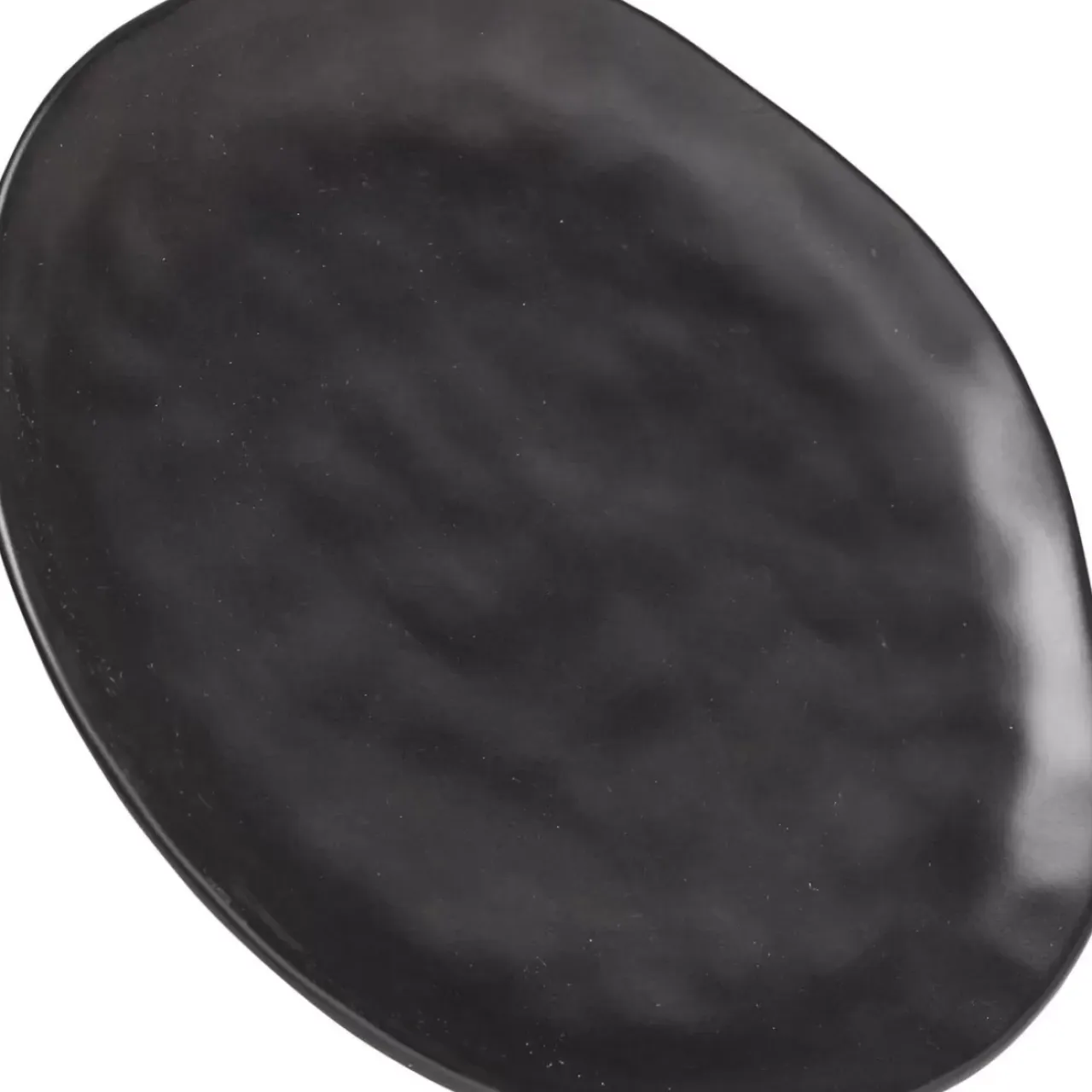Geschirr & Tischaccessoires-KARE Design Teller Organic Black O26Cm