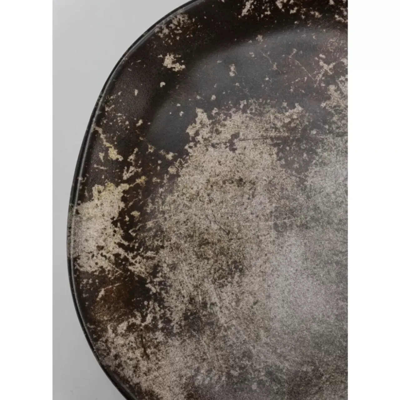 Geschirr & Tischaccessoires-KARE Design Teller Savannah Braun/Grau Matt O26Cm