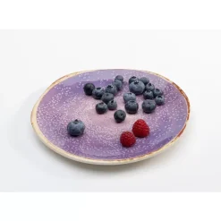 Geschirr & Tischaccessoires-KARE Design Teller Shirley Violett O21Cm
