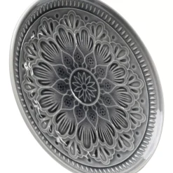 Geschirr & Tischaccessoires-KARE Design Teller Sicilia Mandala Grau O21Cm