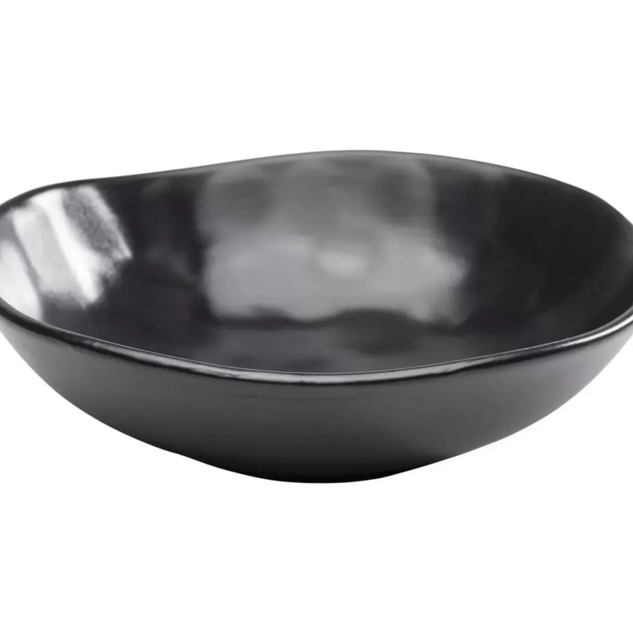 Geschirr & Tischaccessoires-KARE Design Teller Tief Organic Black O22Cm