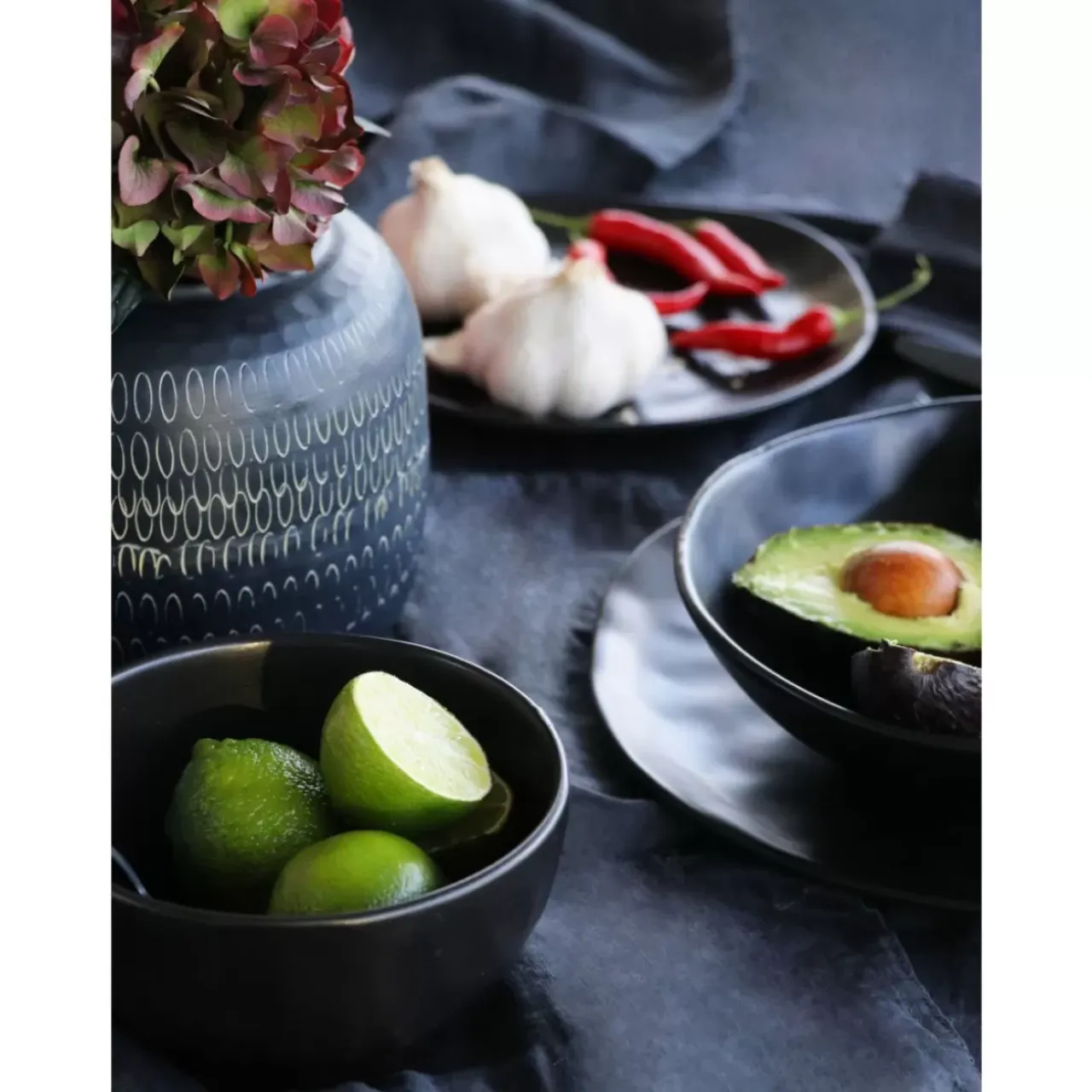 Geschirr & Tischaccessoires-KARE Design Teller Tief Organic Black O22Cm