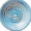 Geschirr & Tischaccessoires-KARE Design Teller Tief Swirl Blau O21Cm