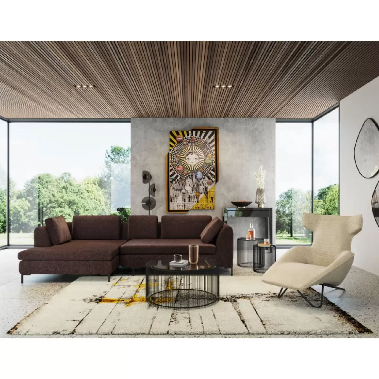 Teppiche-KARE Design Teppich Abstract Grey Line 200X300Cm