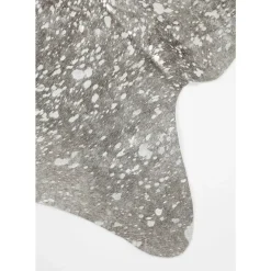 Teppiche-KARE Design Teppich Hide Acid Wash Silber