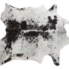 Teppiche-KARE Design Teppich Hide Schwarz-Weis