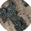 Teppiche-KARE Design Teppich Kelim Ornament Turkis O200Cm