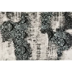 Teppiche-KARE Design Teppich Kelim Ornament Turkis 200X300Cm