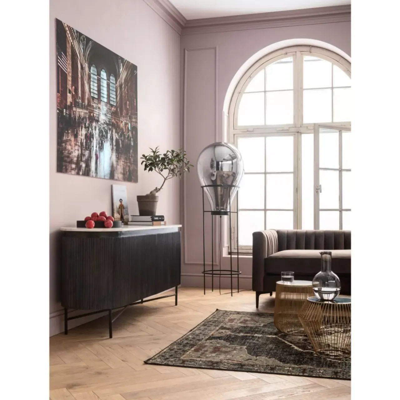 Teppiche-KARE Design Teppich Ornamento Anthrazit 170X240Cm